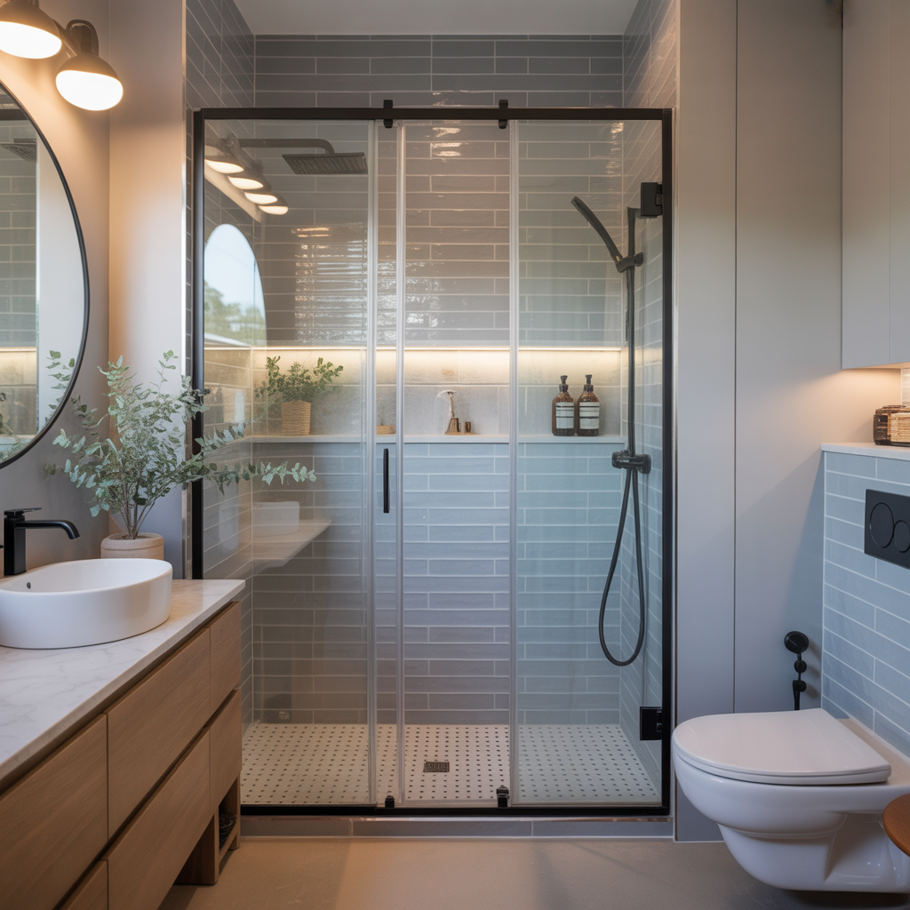 ideas small bathroom walk in shower