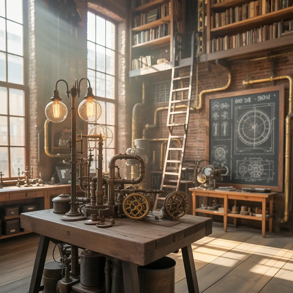 ideas steampunk room