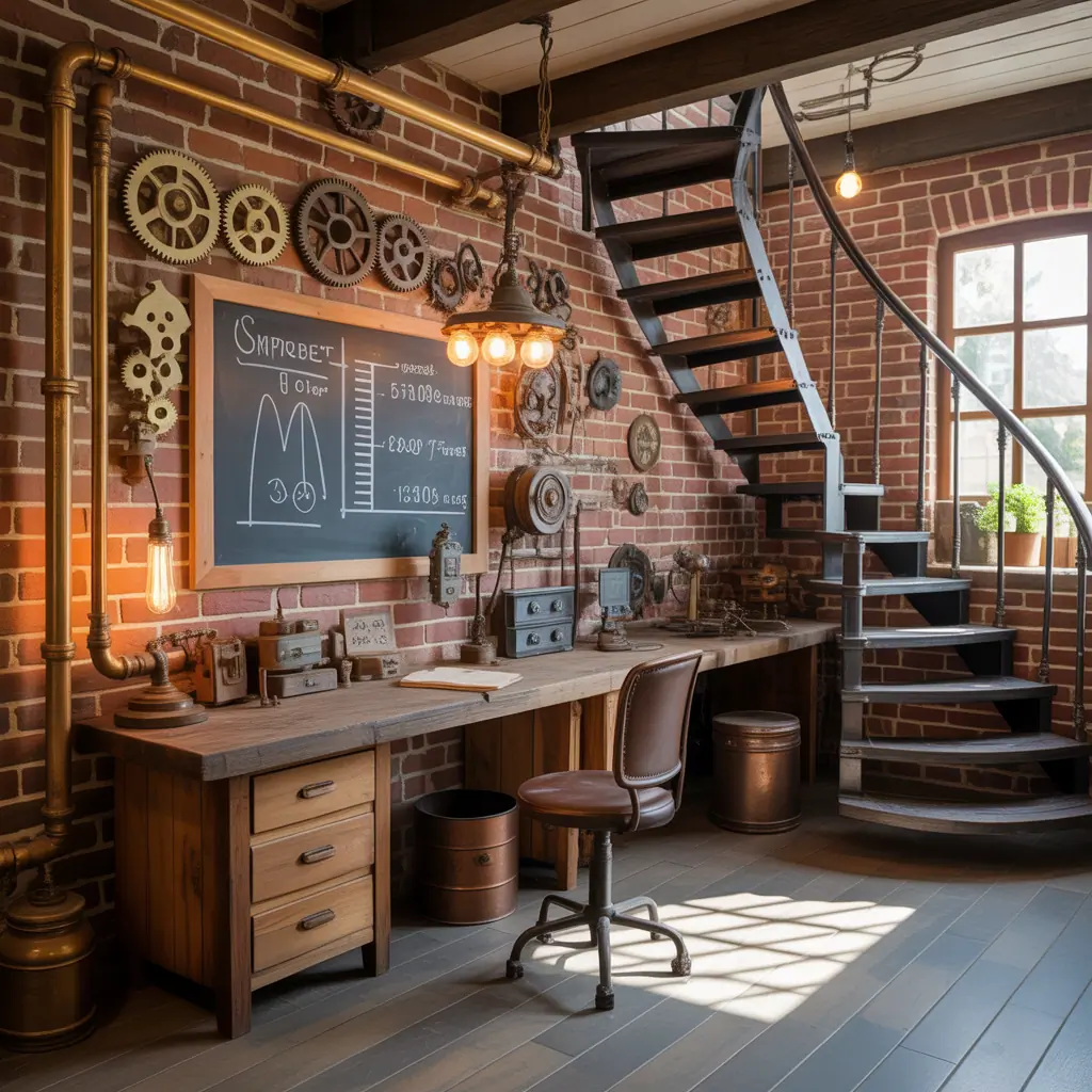 ideas steampunk room