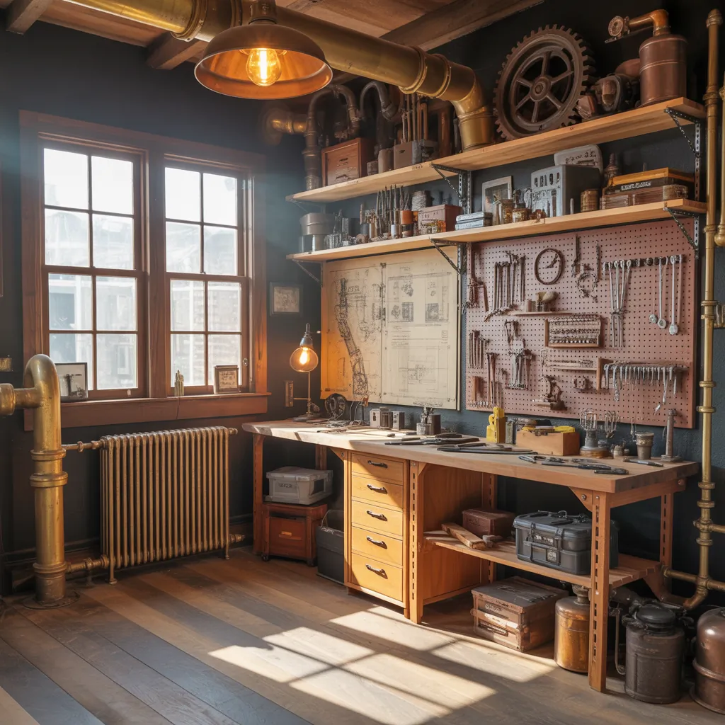ideas steampunk room