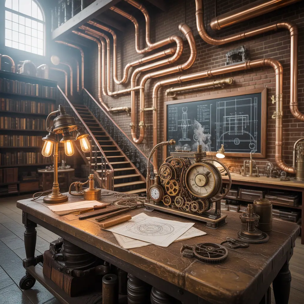 ideas steampunk room