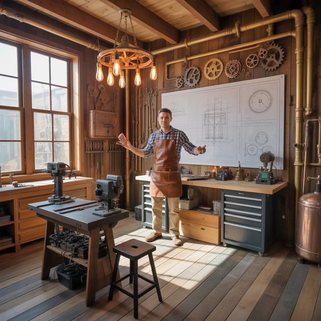 ideas steampunk room