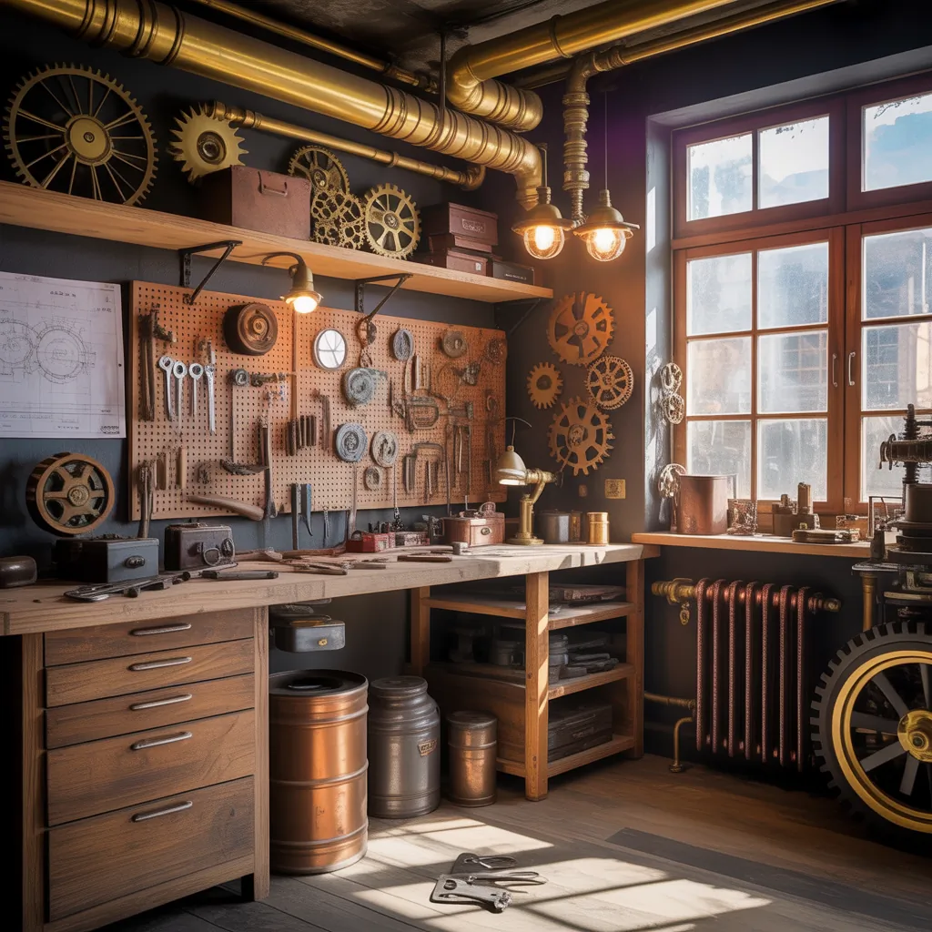 ideas steampunk room