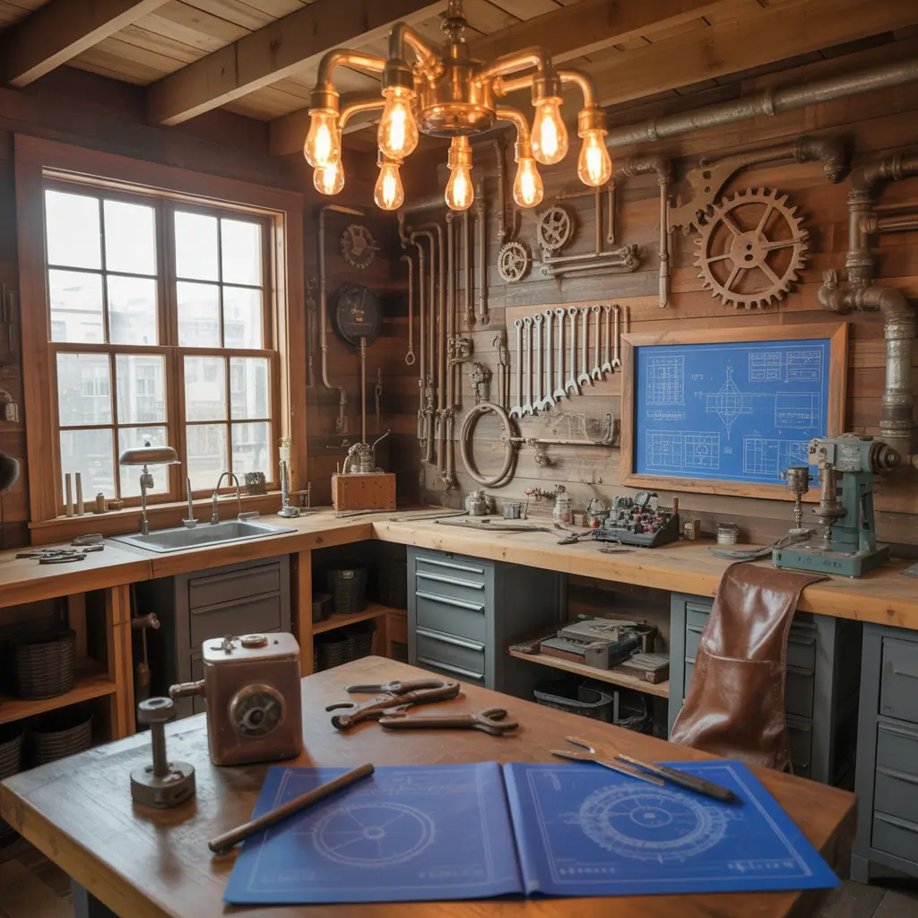 ideas steampunk room