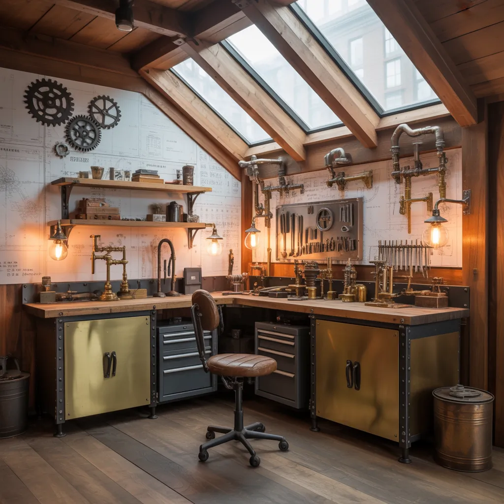 ideas steampunk room