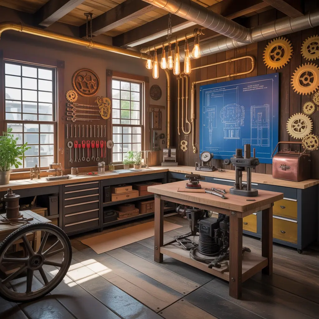 ideas steampunk room