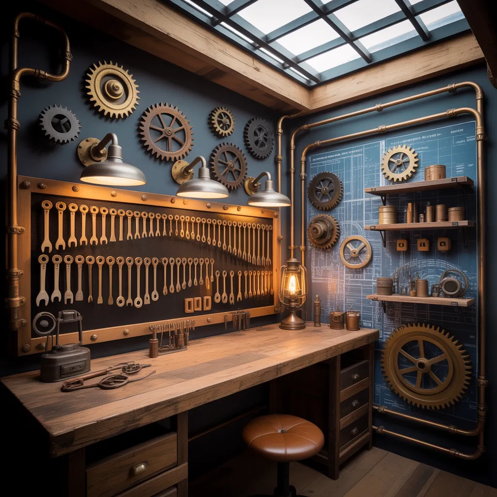 ideas steampunk room