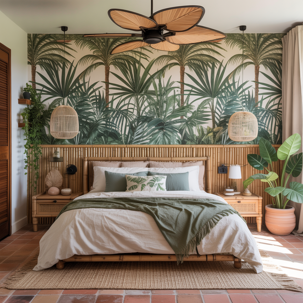 ideas tropical bedroom