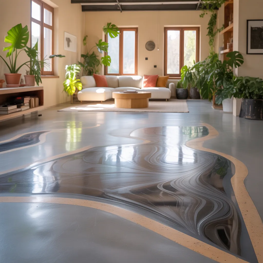 indoor concrete floor ideas