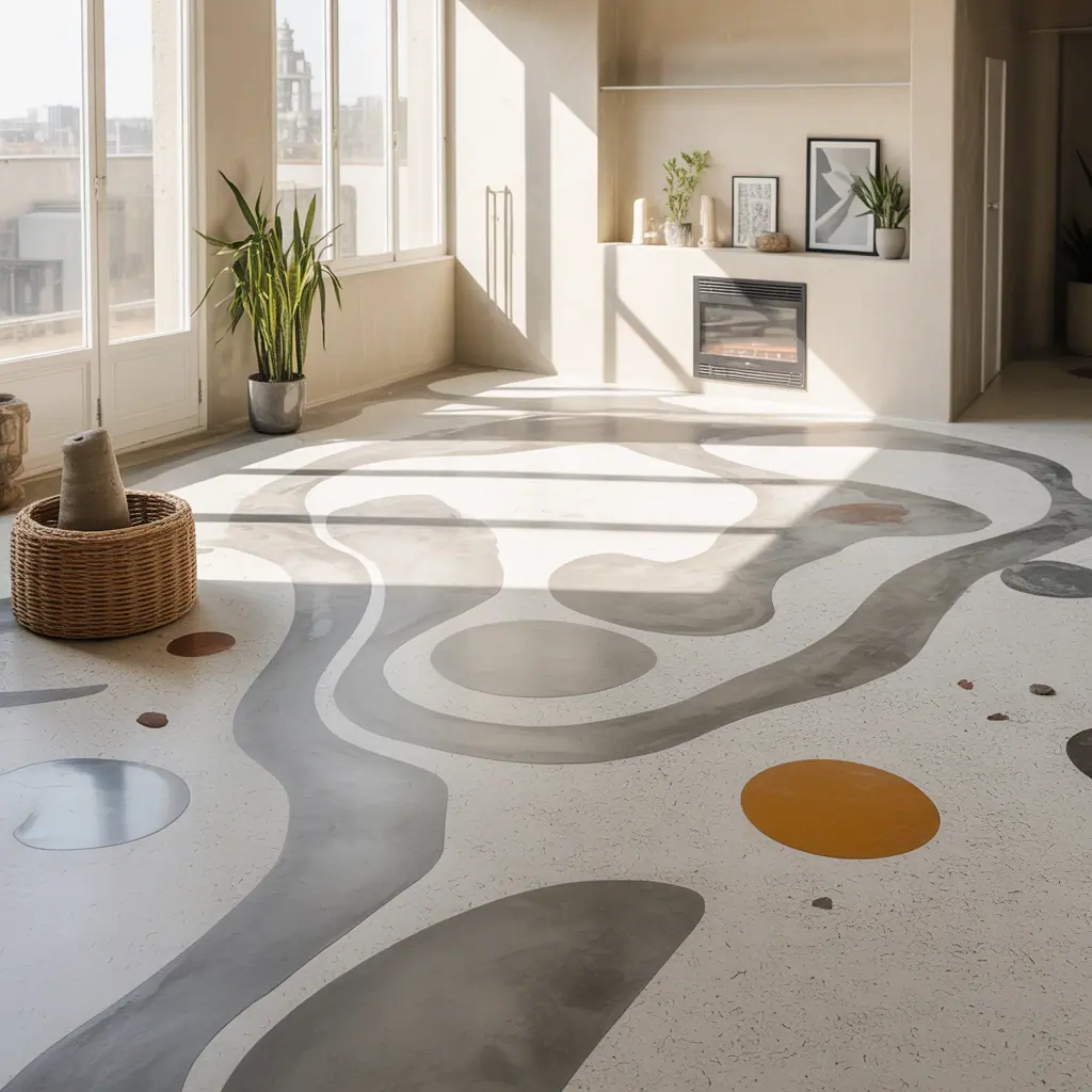 indoor concrete floor ideas