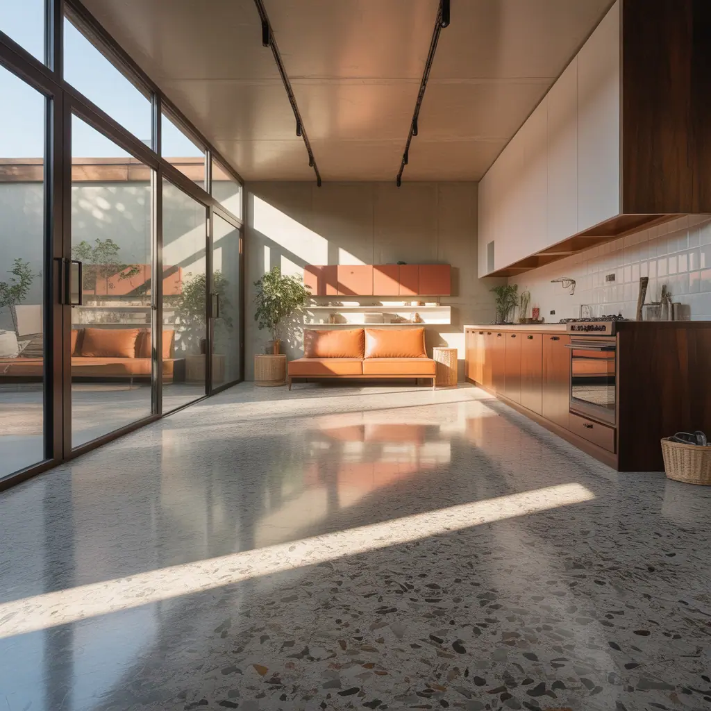 indoor concrete floor ideas