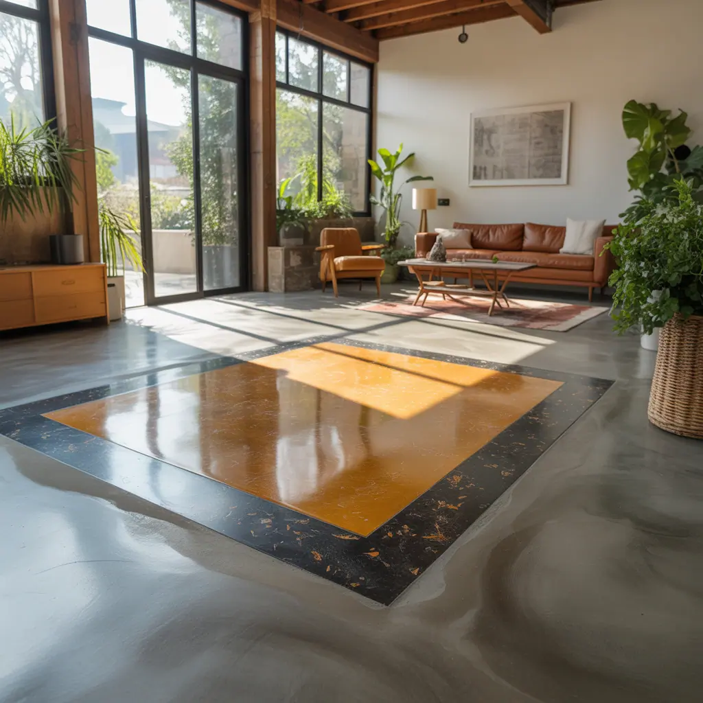 indoor concrete floor ideas