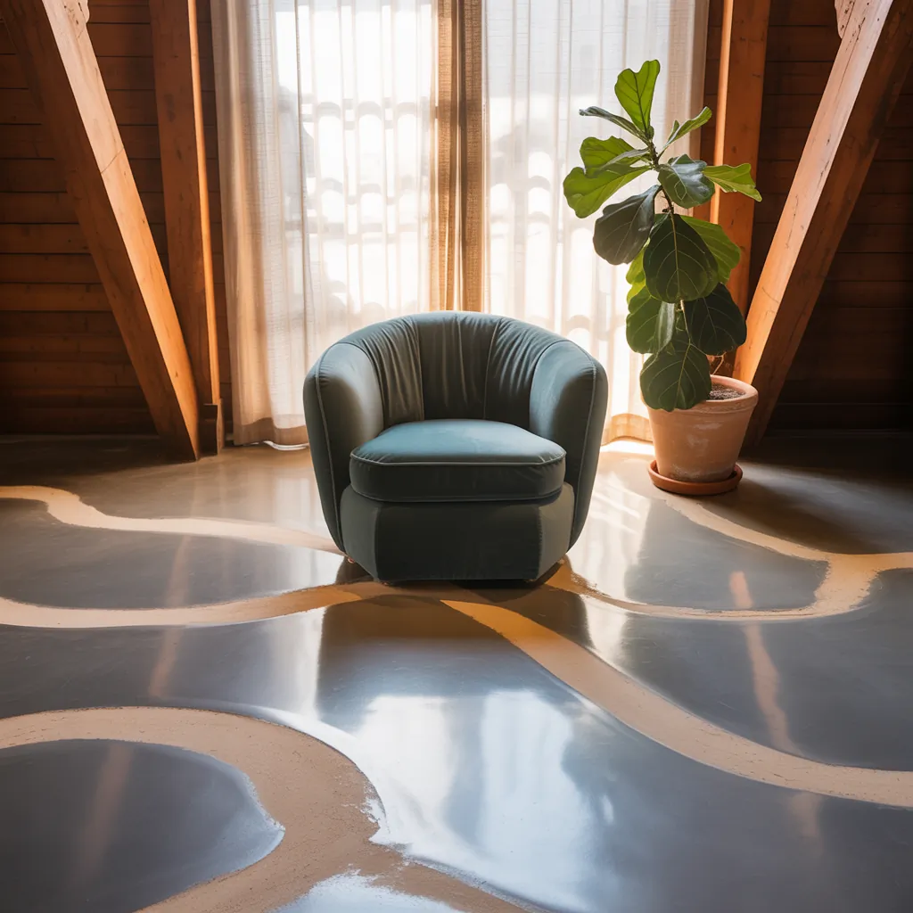 indoor concrete floor ideas