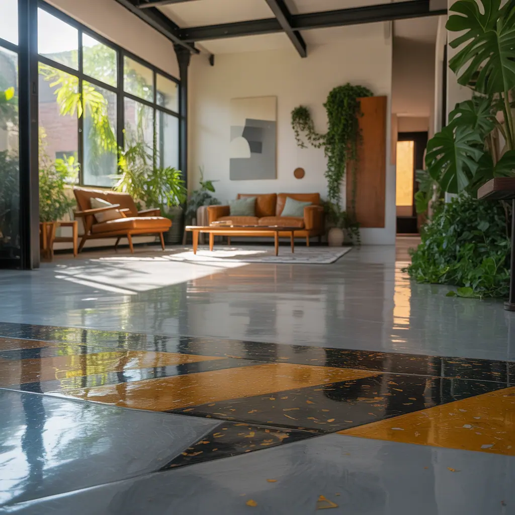 indoor concrete floor ideas