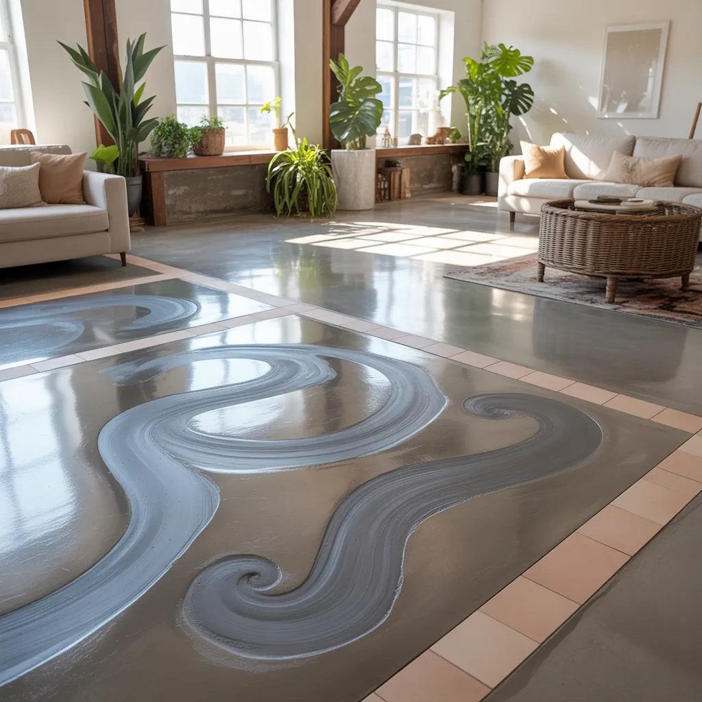 indoor concrete floor ideas