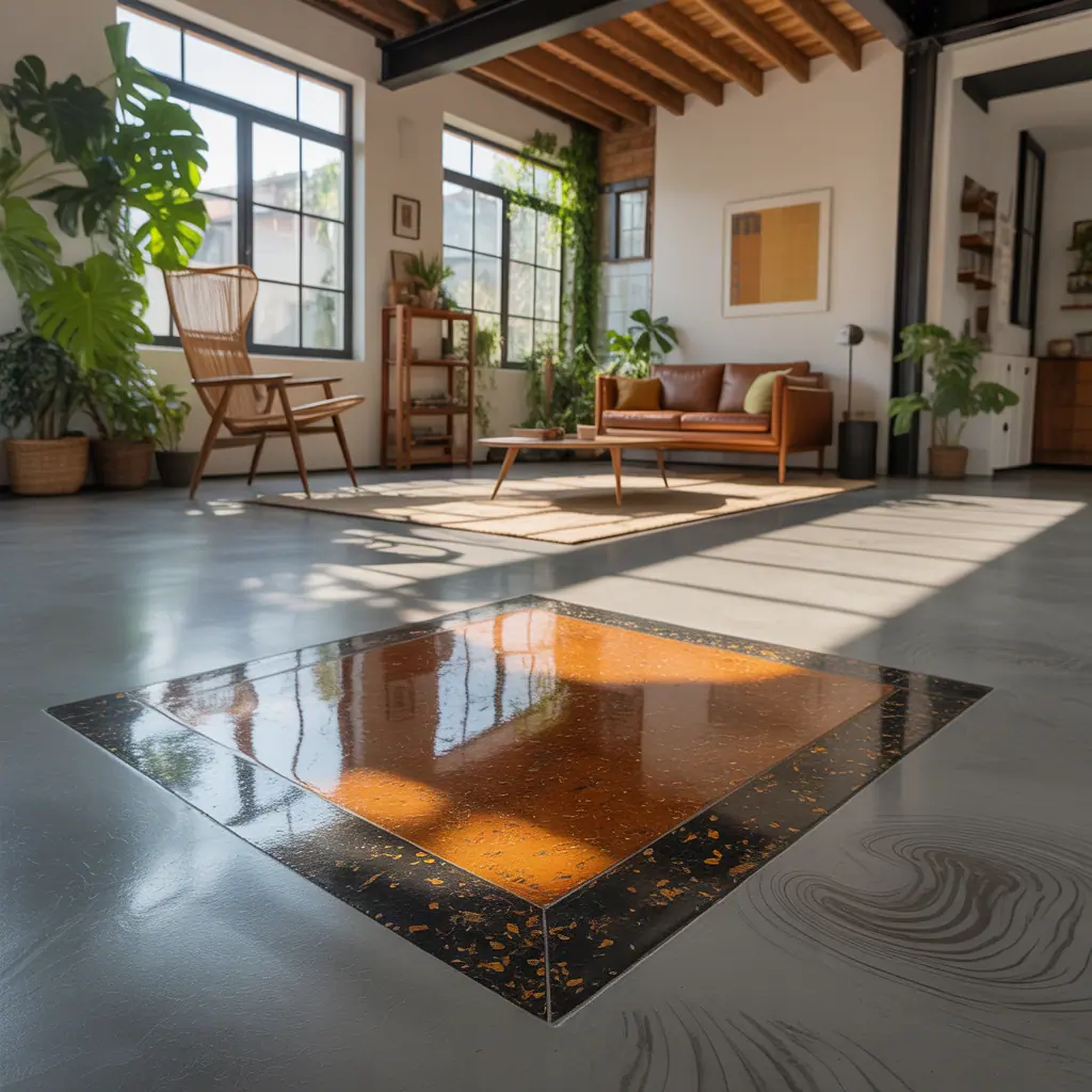 indoor concrete floor ideas