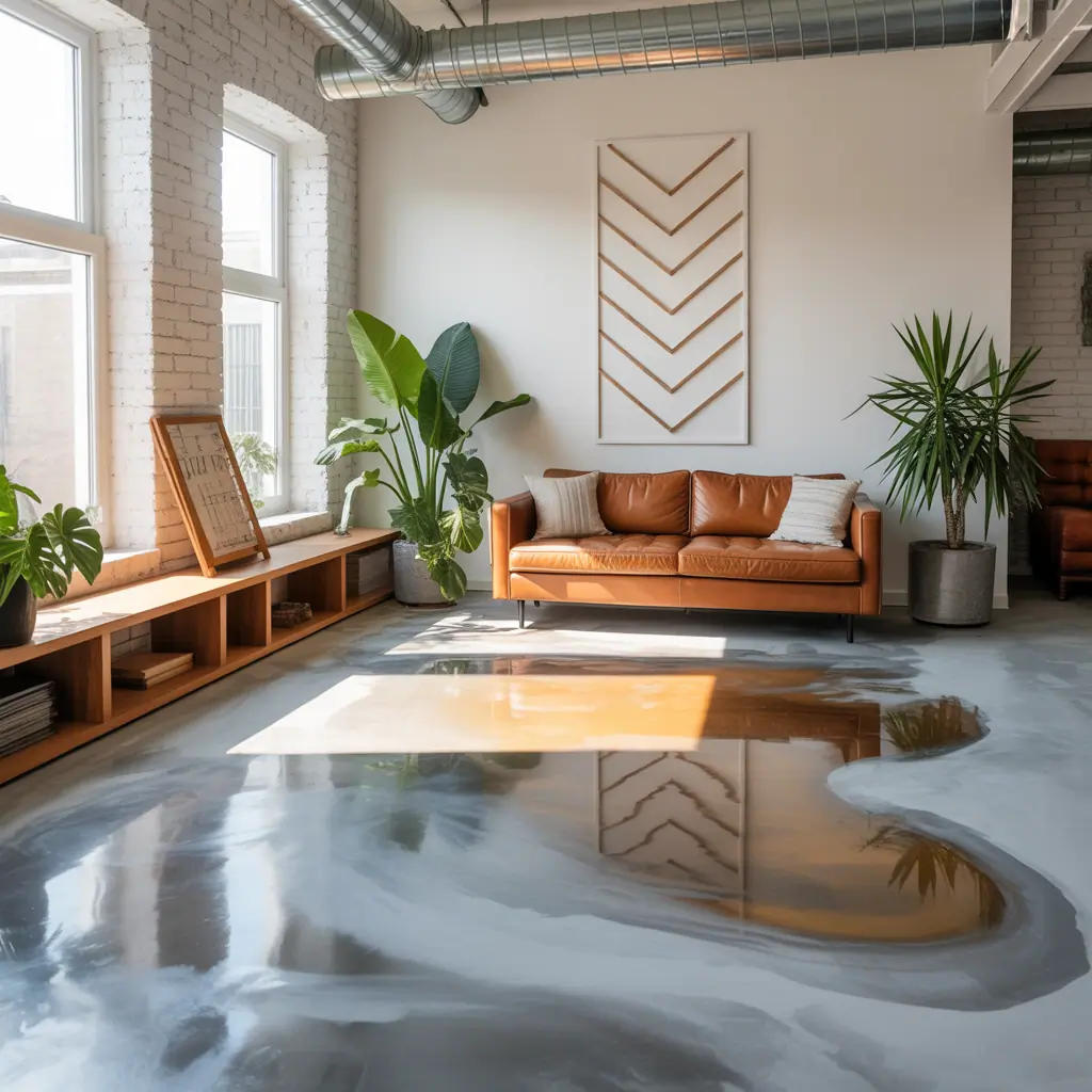 indoor concrete floor ideas