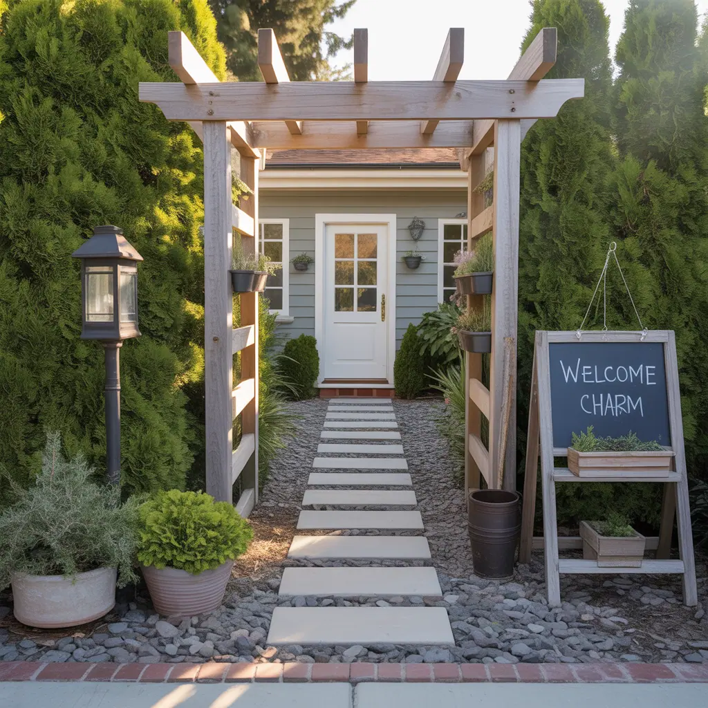 inexpensive driveway entrance ideas
