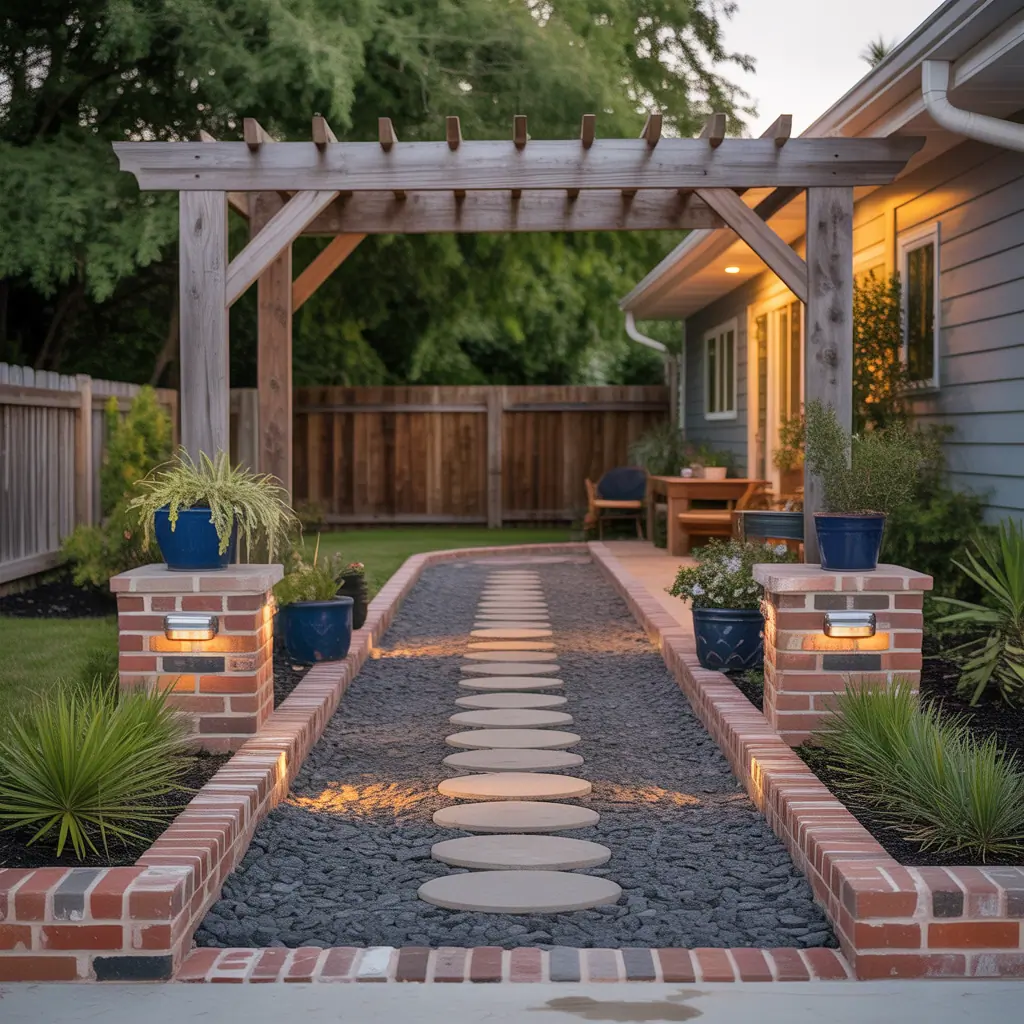 inexpensive driveway entrance ideas