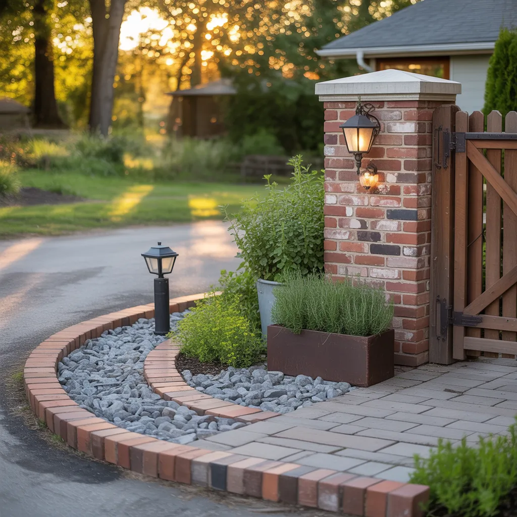 inexpensive driveway entrance ideas