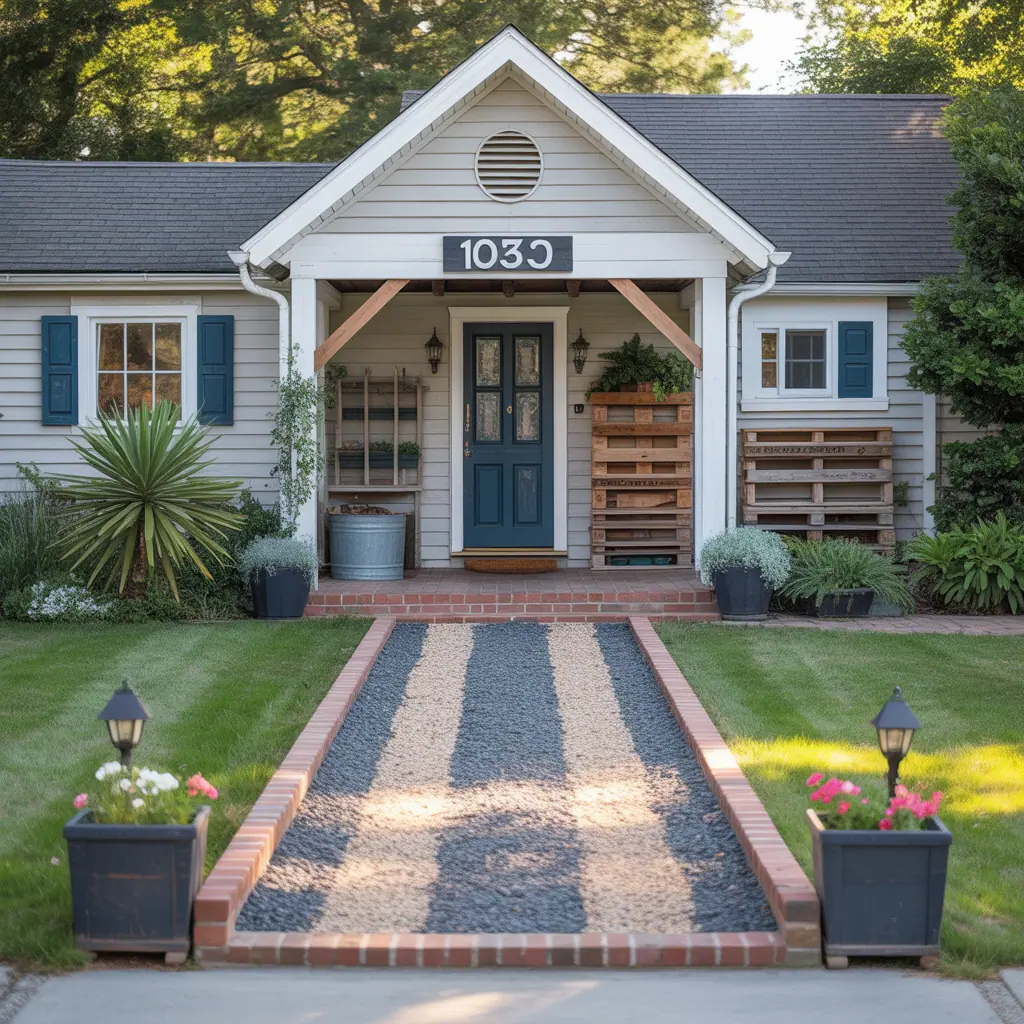 inexpensive driveway entrance ideas