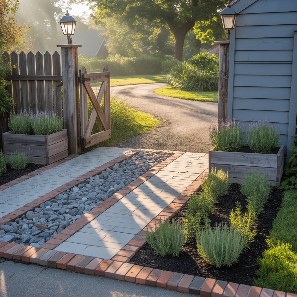 inexpensive driveway entrance ideas
