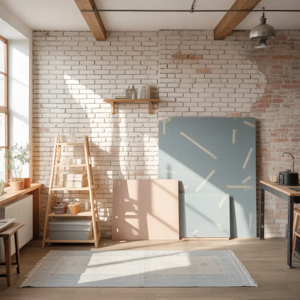 interior brick wall painting ideas