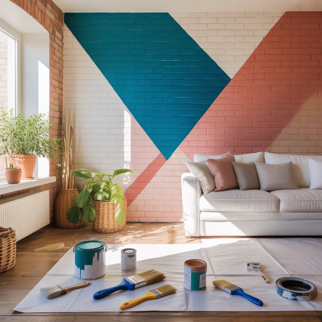 interior brick wall painting ideas