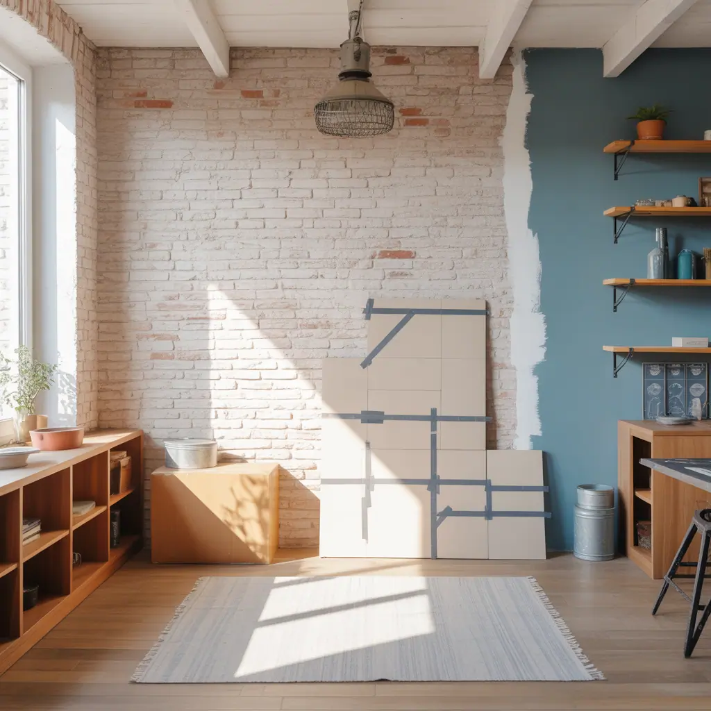 interior brick wall painting ideas