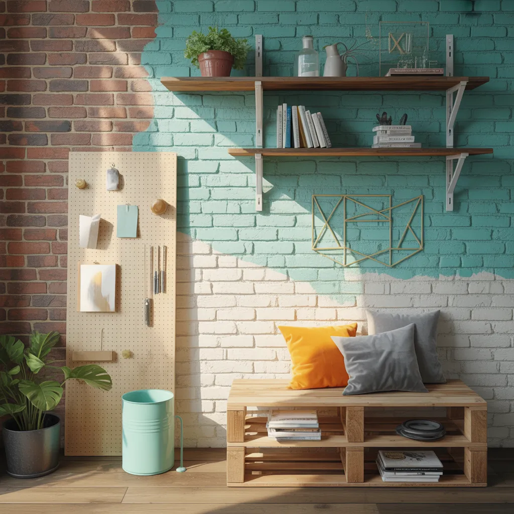 interior brick wall painting ideas