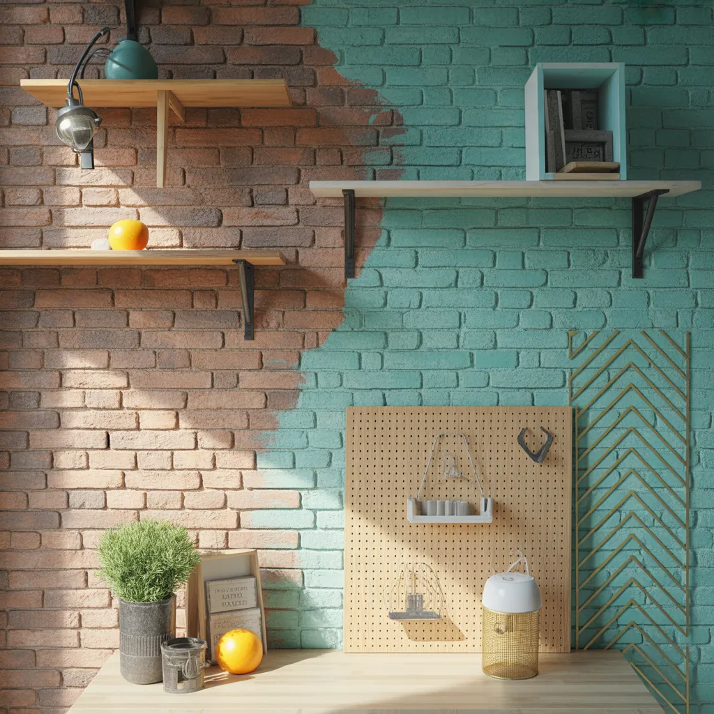 interior brick wall painting ideas