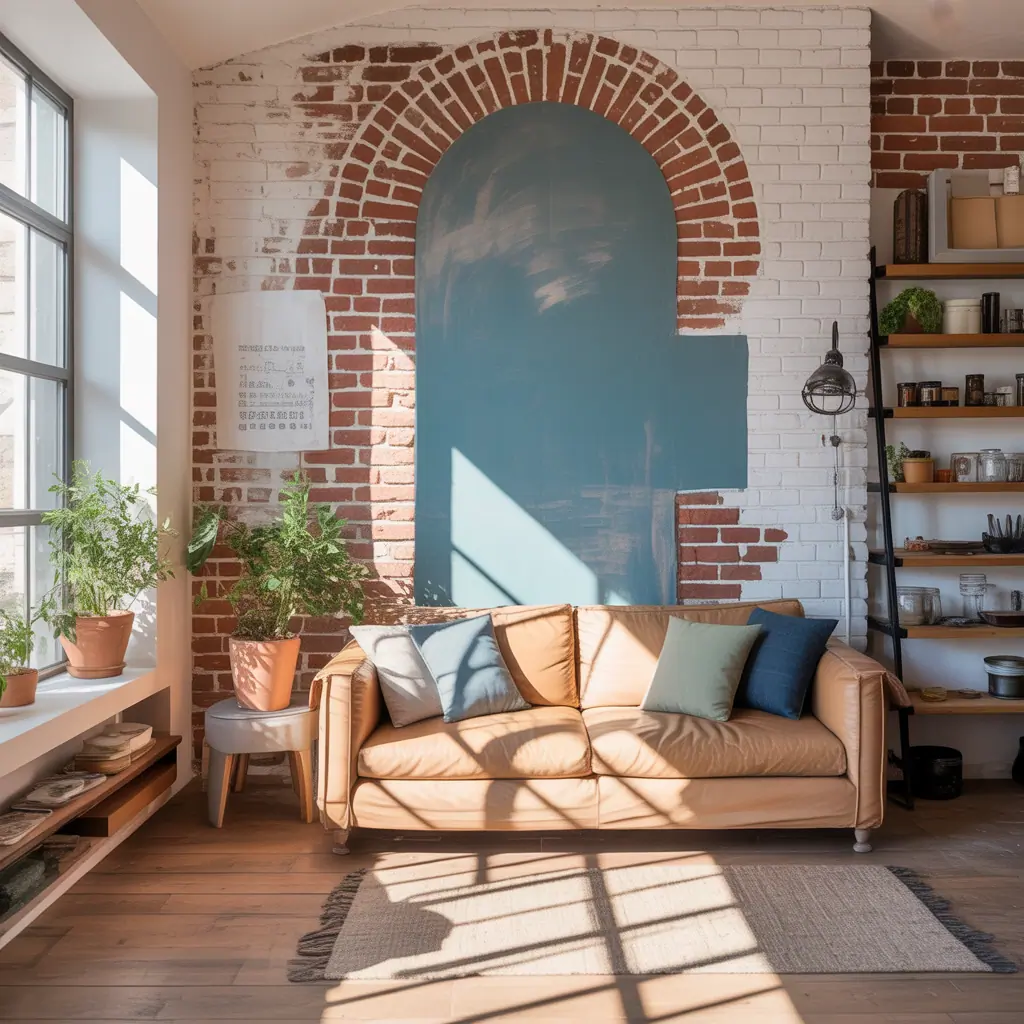 interior brick wall painting ideas