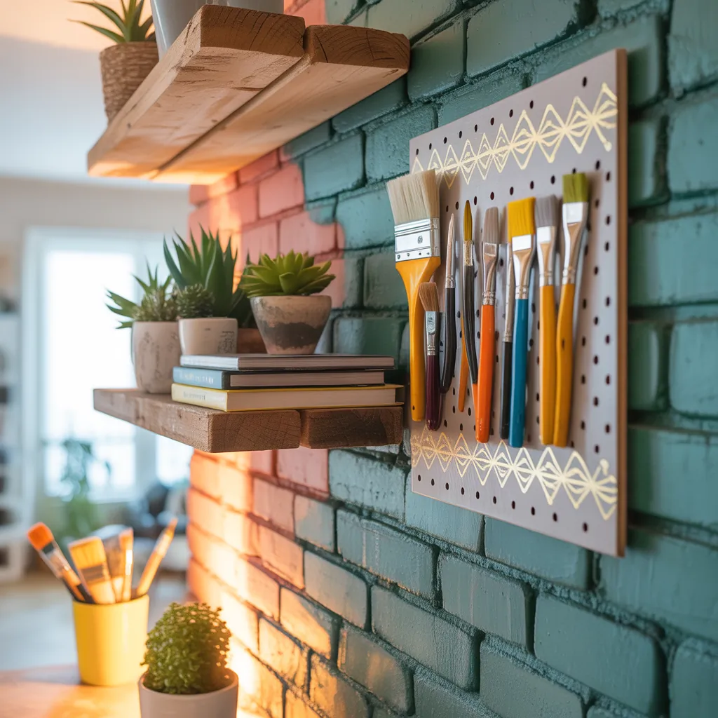 interior brick wall painting ideas