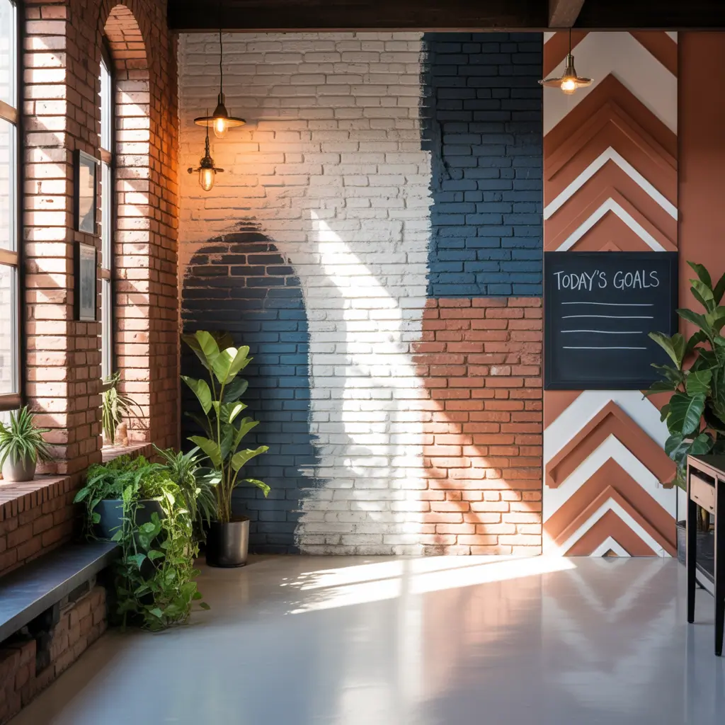 interior brick wall painting ideas