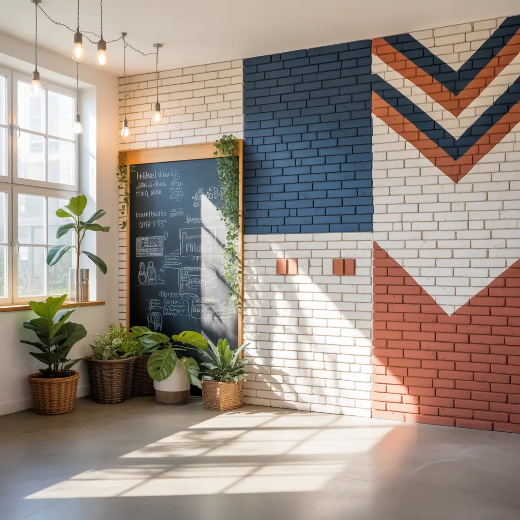 interior brick wall painting ideas