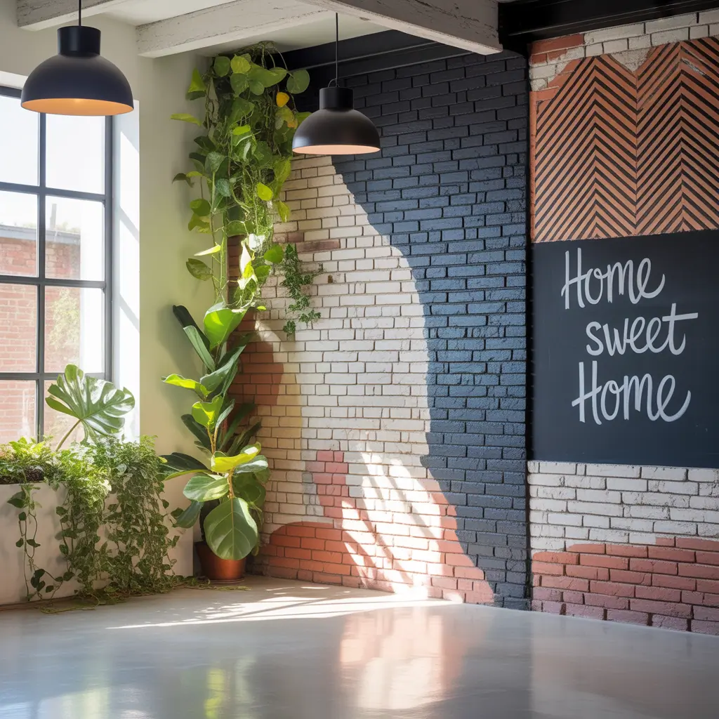 interior brick wall painting ideas