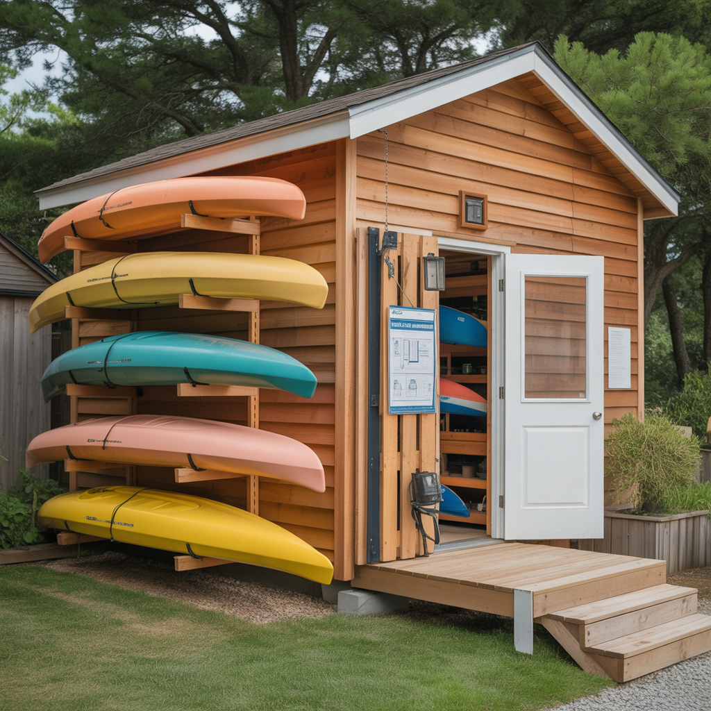 kayak storage outside ideas