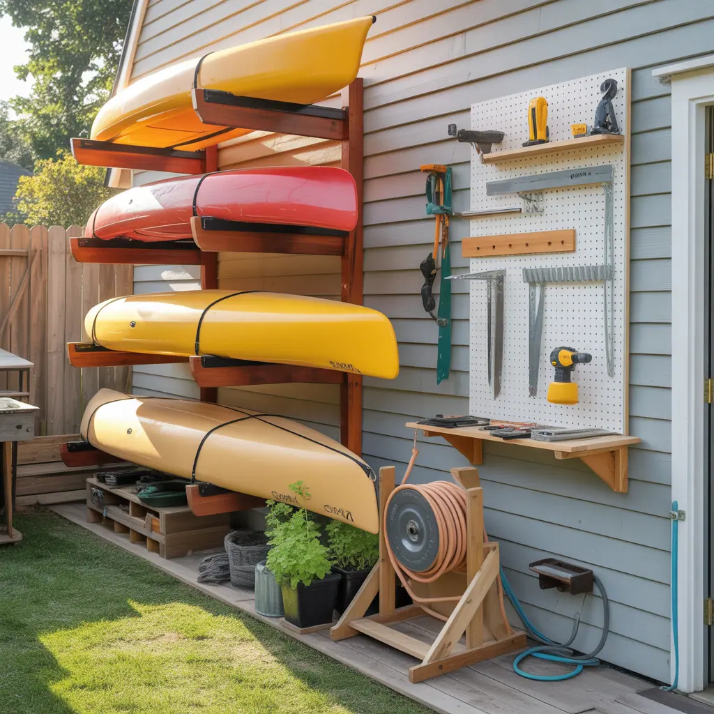 kayak storage outside ideas