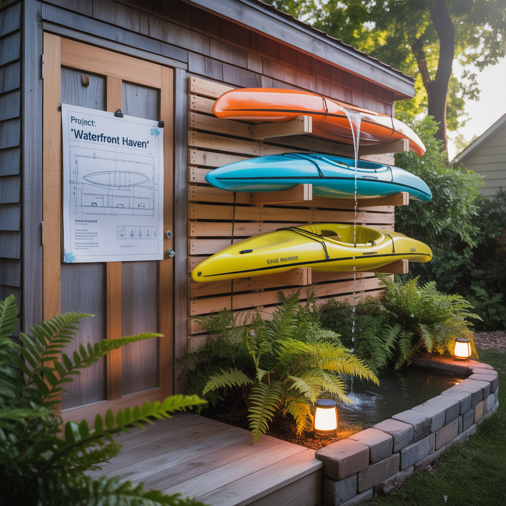 kayak storage outside ideas