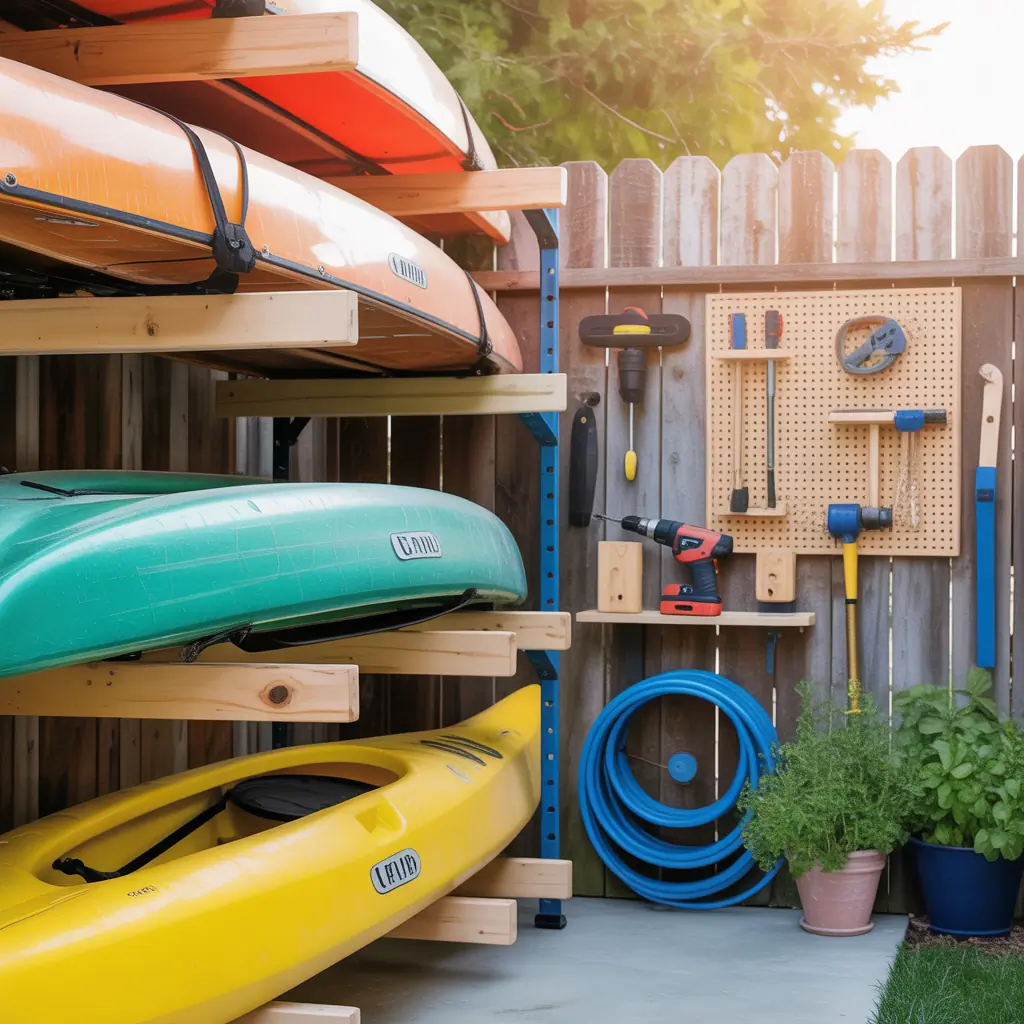 kayak storage outside ideas