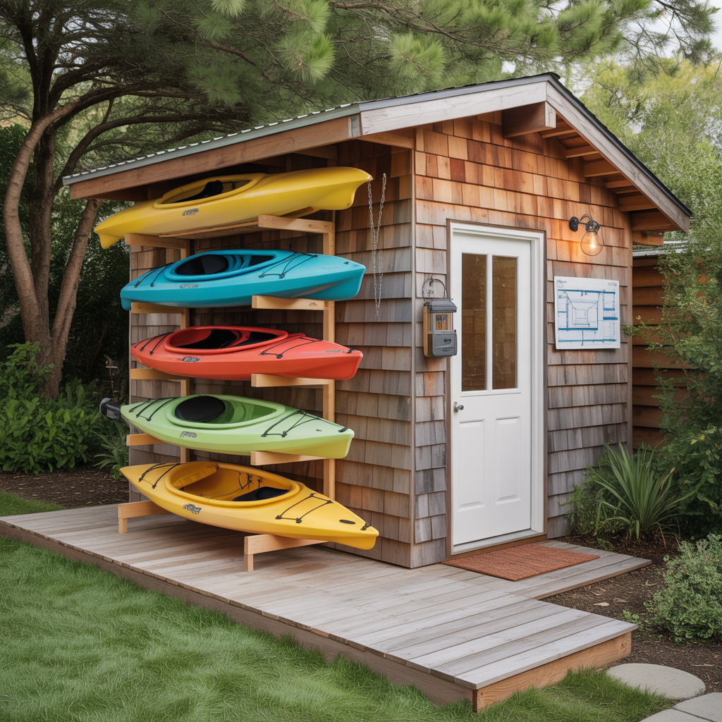 kayak storage outside ideas