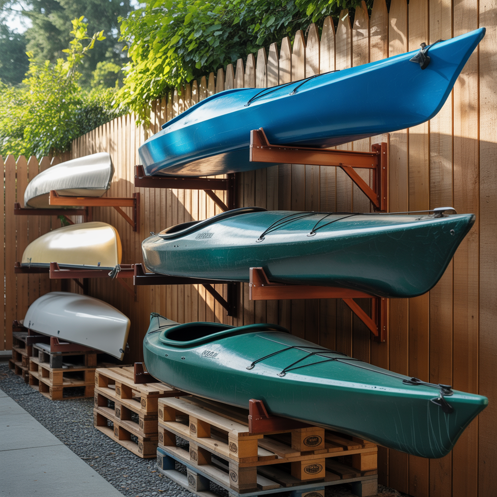 kayak storage outside ideas