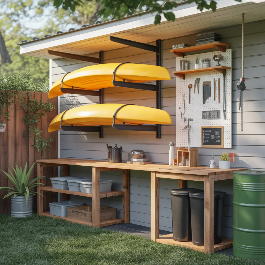 kayak storage outside ideas