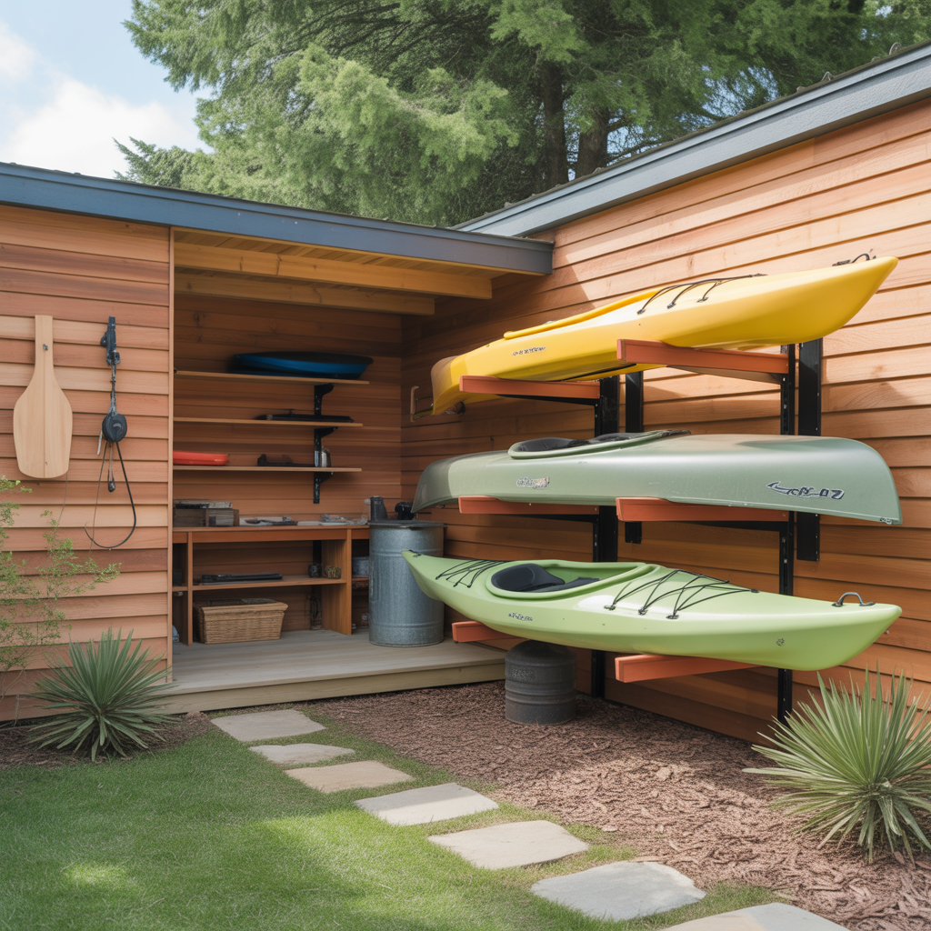kayak storage outside ideas