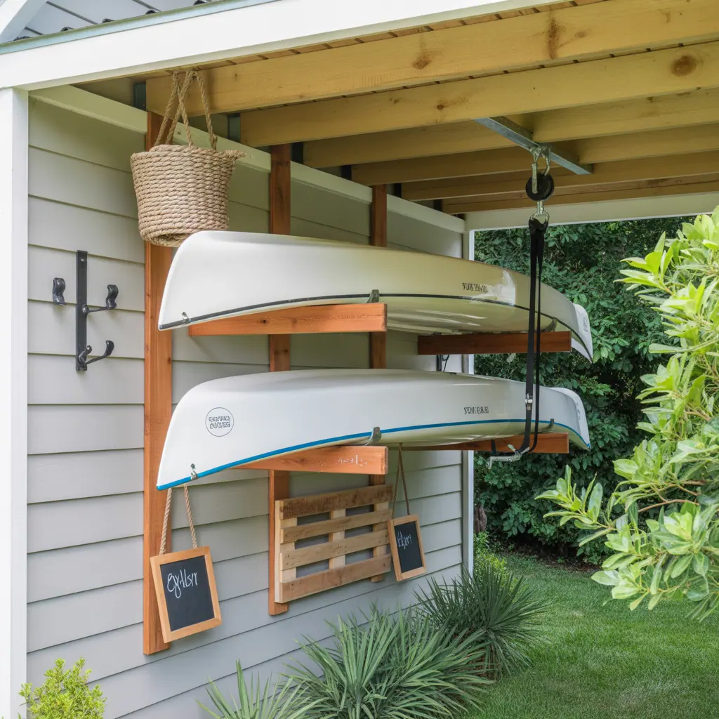kayak storage outside ideas