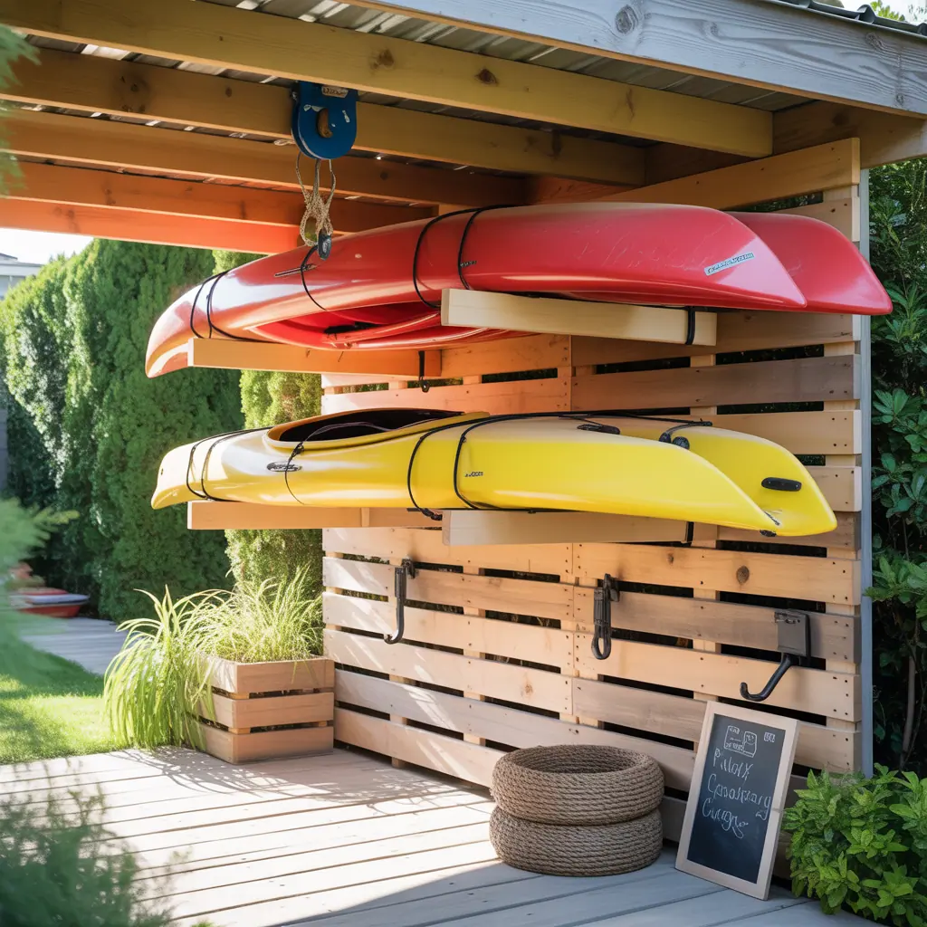 kayak storage outside ideas