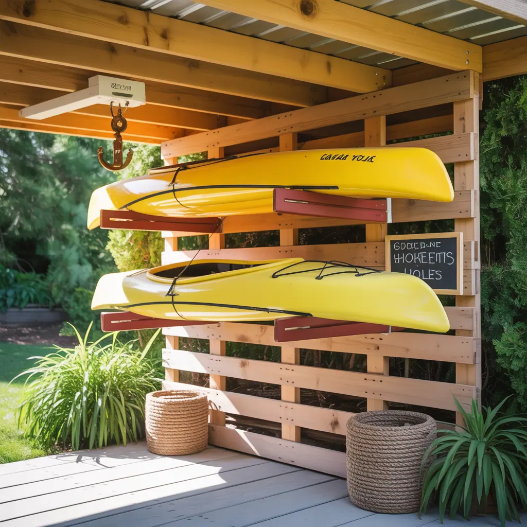 kayak storage outside ideas