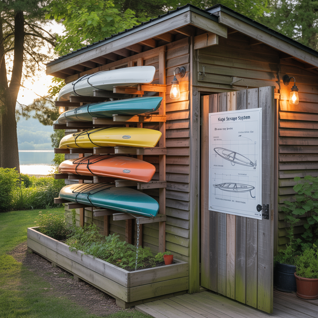 kayak storage outside ideas