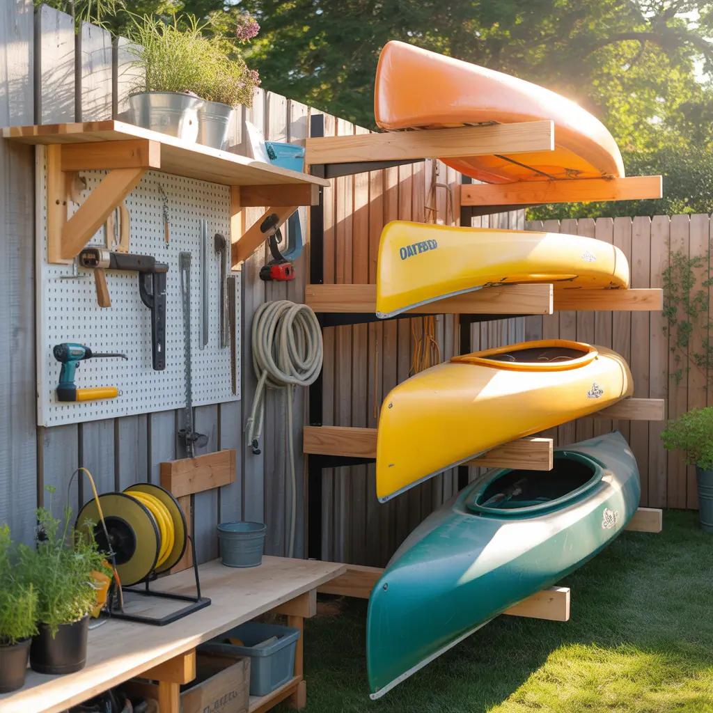 kayak storage outside ideas