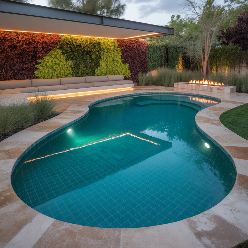 kidney shaped backyard pool ideas